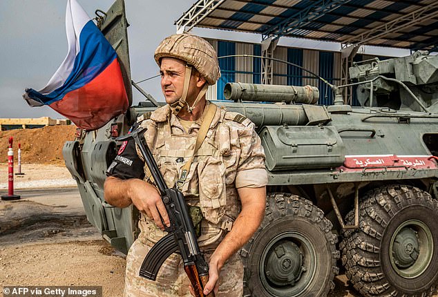 The plot involved the kidnapping of American citizens in Syria or Iraq. A member of the Russian military police near the town of Darbasiyah, in Hasakah province, northeastern Syria.