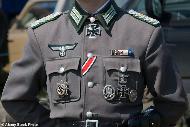 An example of what a recreation of the Nazi uniform could look like