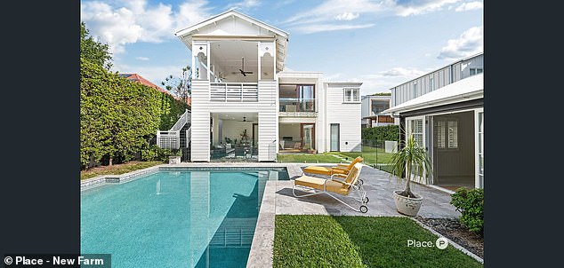 The couple purchased this luxurious Queenslander in the sought-after suburb of New Farm for just over $5 million.