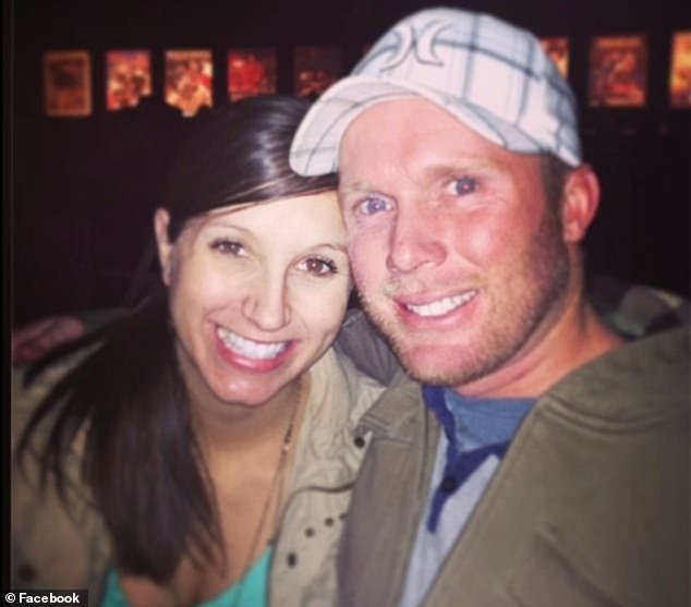 Richins is accused of drugging her husband, Eric (right), with a lethal amount of fentanyl in their Moscow Mule cocktail.