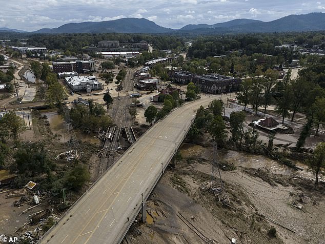 Asheville, North Carolina, was one of the hardest hit areas in the state. Once a popular tourist destination, homes and businesses have been reduced to rubble.