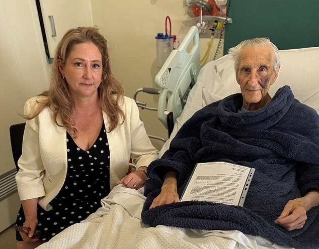 Tooze said he didn't want to continue living in pain while waiting for the government to provide him with the care it gave him in February. Pictured is MP Rebekha Sharkie.