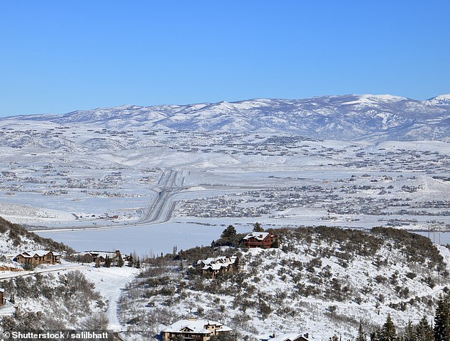 Nearby towns like Midway, Heber City and Kamas are reaping the benefits, offering idyllic views of the Heber Valley mountains (pictured) and a slower pace of life at a fraction of Park City's impressive home prices.