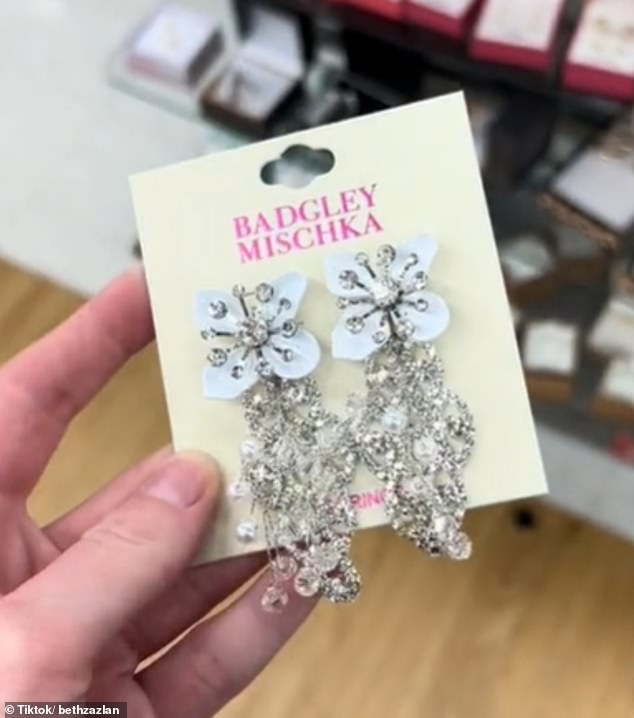 A Queensland shopper recently purchased earrings from American brand Badgelet Mischka