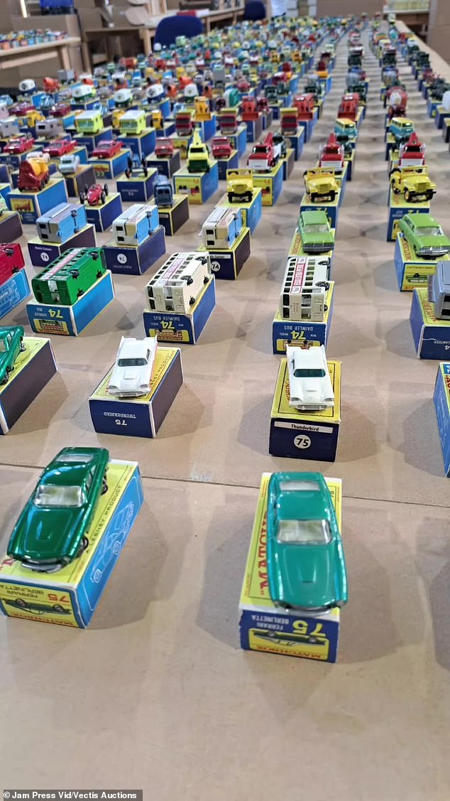 But after five decades of collecting Matchbox toys, he decided to part with his collection for £21,000, so he could start again.