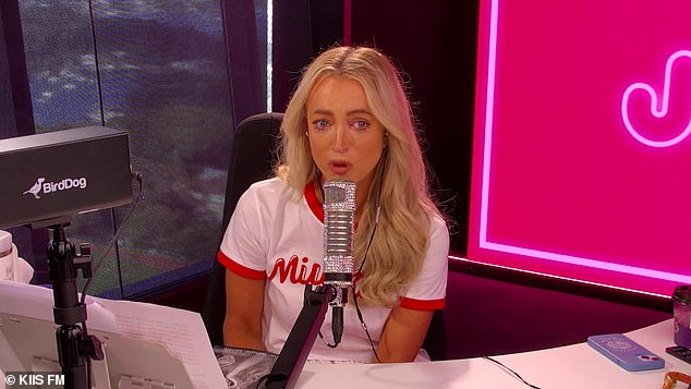 Jackie, 49, made the tearful revelation that she secretly checked into the Betty Ford Clinic in November 2022 while reading an excerpt from her new book to her co-host on her KIIS FM radio show.