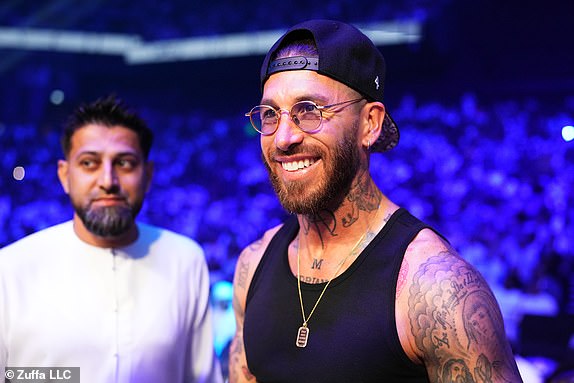 ABU DHABI, UNITED ARAB EMIRATES - OCTOBER 26: Sergio Ramos attends the UFC 308 event at Etihad Arena on October 26, 2024 in Abu Dhabi, United Arab Emirates. (Photo by Chris Unger/Zuffa LLC)