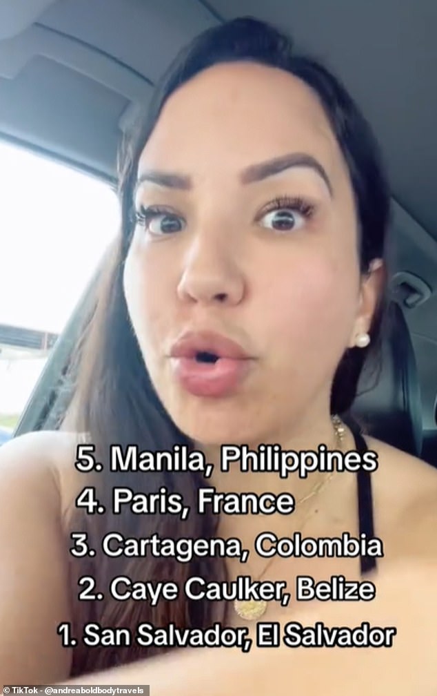 Responding to her choices in the comments, other users expressed their fear that Andrea would include Paris on her list.