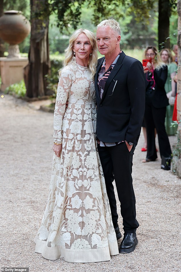 In July, Sting was every inch a proud husband as he supported his wife Trudie at the Golden Globe Awards in Rome.