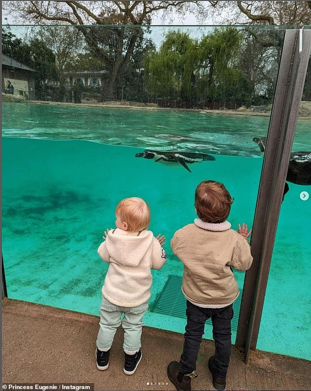 Unlike her sister Princess Eugenie, Beatrice does not have social media, but she allowed her sister to post a photo of Sienna at London Zoo with her cousins ​​in April 2023.