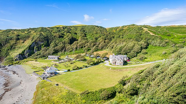 Isolated: Knockinaam Lodge (pictured) is where Winston Churchill and General Dwight Eisenhower spent two days planning D-Day in May 1944, Martin reveals.