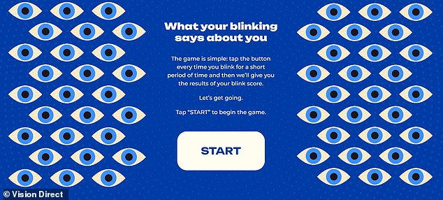 A new test by Vision Direct reveals exactly how many times you blink each minute and how it compares to the rest of the country.