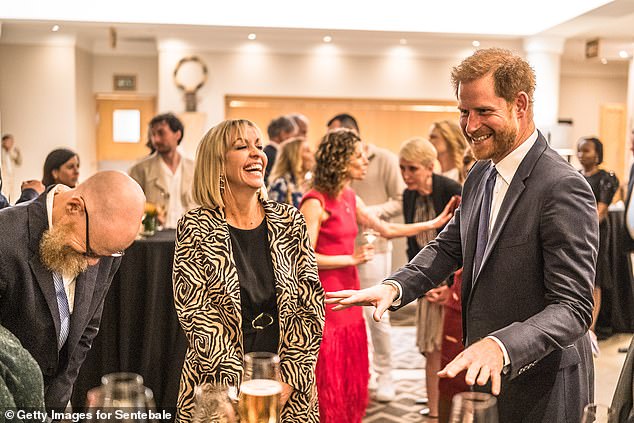 Prince Harry attends a Sentebale reception and panel discussion at the Saxon Hotel in Johannesburg on October 3.