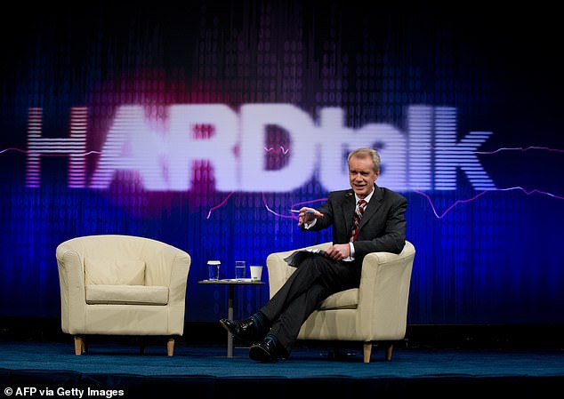 Hard Talk host Stephen Sackur before his interview with Christine Lagarde in 2013