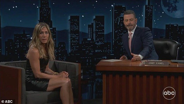 When Jimmy asked if it was true that 'on Christmas Eve, would your family make you belly dance?' Aniston surprisingly said yes. 