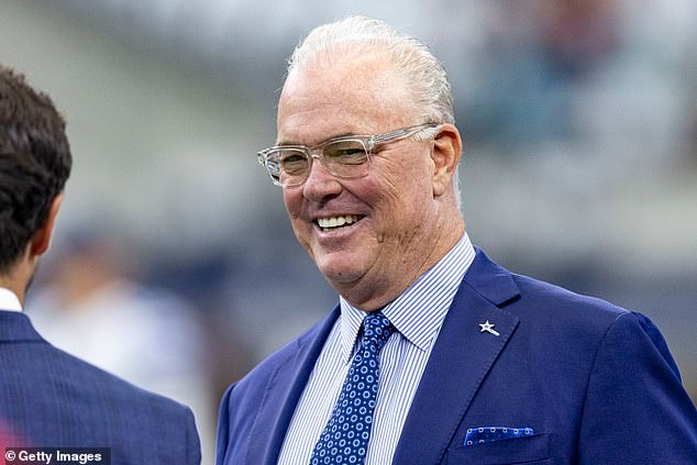 Jerry Jones Jr. was also traveling in the car and was examined by the team's medical staff.