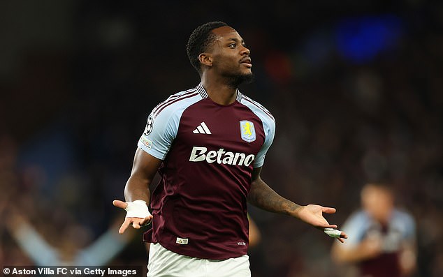 The striker has been electric off the bench for Aston Villa this season, scoring six goals in all competitions.