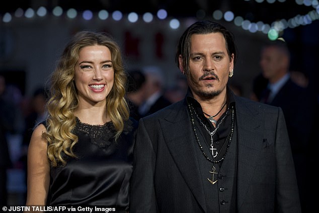 Depp and Heard were only married for 15 months before their bitter $7 million divorce in 2017 amid back-and-forth abuse allegations (pictured in 2015).