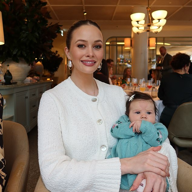 Simone said she is happy to be raising her six-month-old baby Gia alone and is confident she made the right decision.