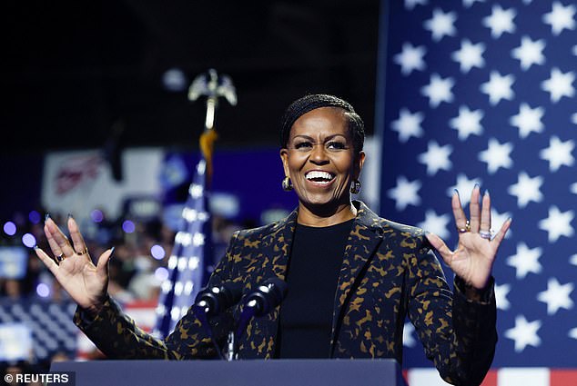 Former first lady Michelle Obama spoke at Kamala Harris' rally Saturday in Kalamazoo, Michigan. It was his first appearance in the 2024 election campaign.