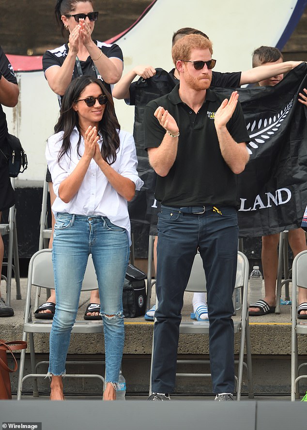 Meghan Markle wore ripped jeans to the Invictus Games in Toronto in September 2017 – her first official public appearance with Prince Harry.