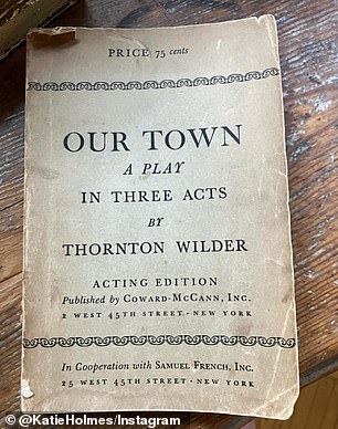 Holmes plays Mrs. Webb in new production of the play Our Town