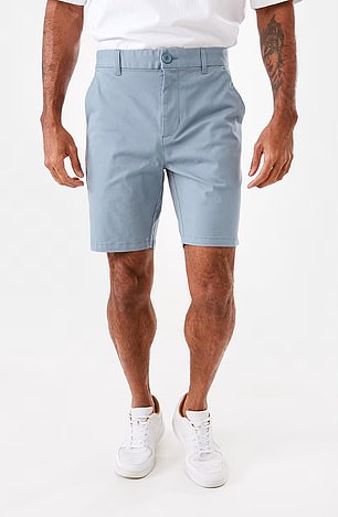 Pictured: Kmart Men's Fixed Waist Slim Stretch Chino Shorts