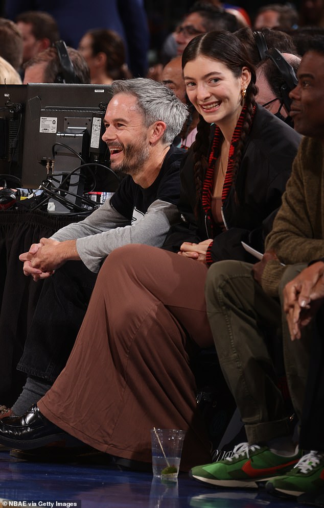 Lorde has not been photographed with her music executive boyfriend Justin Warren (left) since March 2023. Both photographed in 2021.