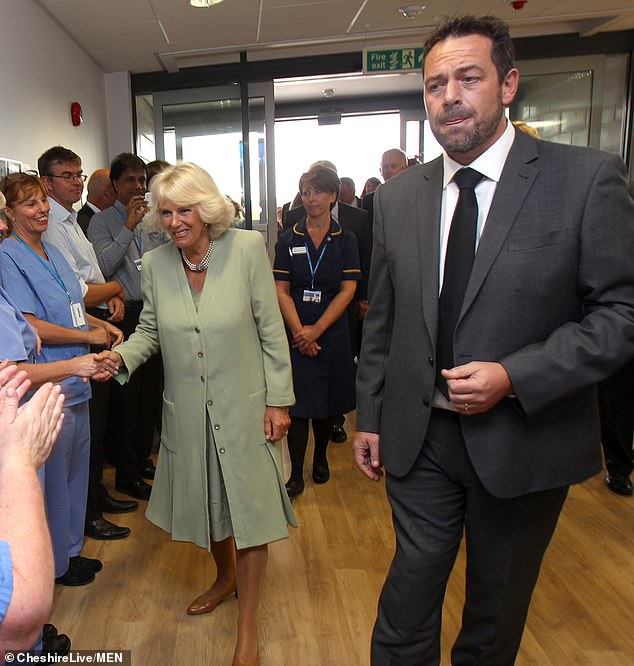 Countess of Chester Hospital chief executive Tony Chambers is pictured with Camilla, the then Duchess of Cornwall, during a visit in 2014.