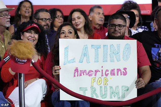 While Harris enjoys a healthy 14-point lead over Latinos, it is much smaller than previous Democratic presidential candidates.