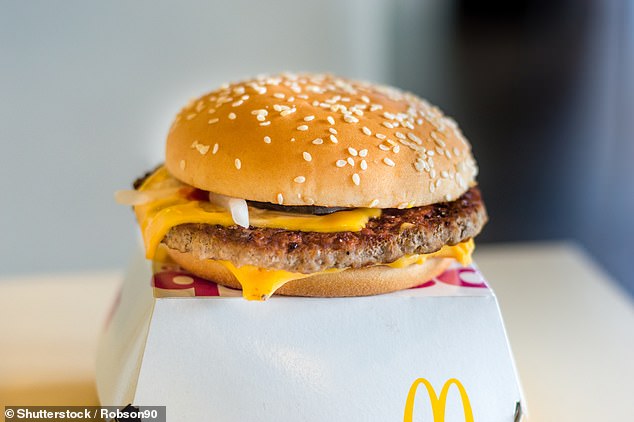 The CDC said all of the patients reported eating at McDonald's before getting sick, and most had eaten the chain's Quarter Pounder, shown here.