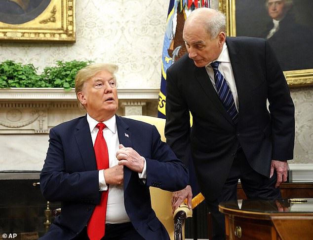 John Kelly (R), Donald Trump's longest-serving White House chief of staff, rejects claims that the former president was a fan of Adolf Hitler and warns that 