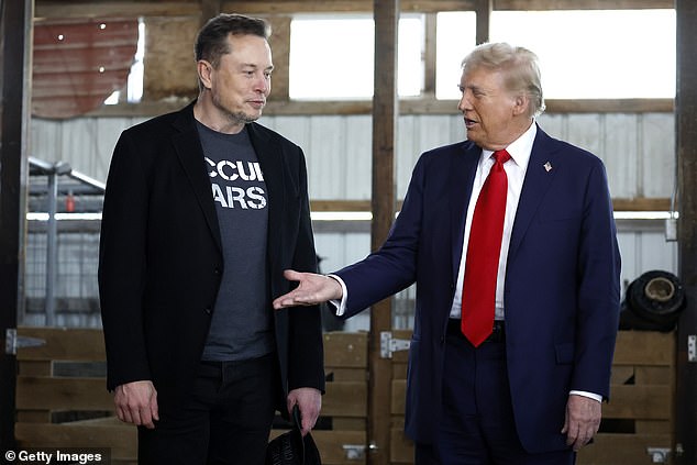 Keaton said rally attendees were tricked into thinking that Elon Musk, 53, or Republican presidential candidate Donald Trump, 78, would want to associate with them. Musk and Trump photographed in Butler, Pennsylvania, earlier this month