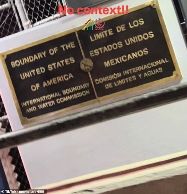 The young Texan took an image of the border crossing between the United States and Mexico in Laredo before crossing into Mexico, where she abandoned her ex-boyfriend, who is supposedly undocumented and had cheated on her with another woman.