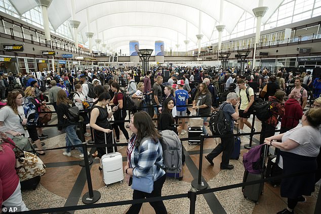 George had a connecting flight to Arkansas from Denver, Colorado, but had trouble getting through TSA.