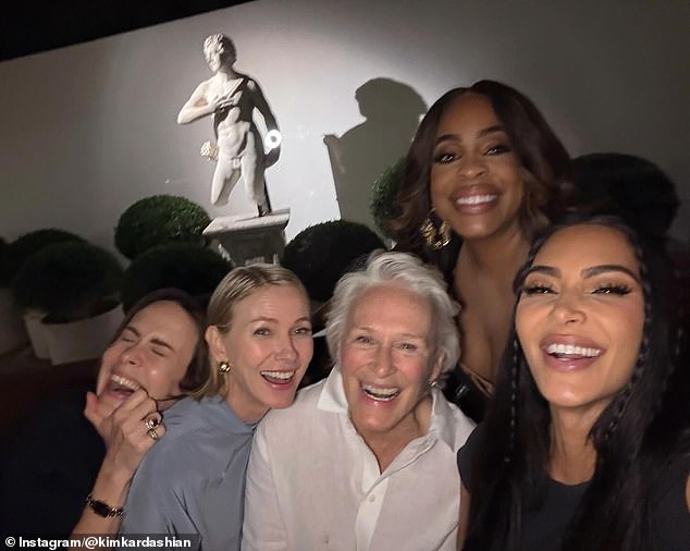 Kim recently posted a photo of her and Naomi on the set of her new series All's Fair with Sarah Paulson, Niecy Nash and Glenn Close.