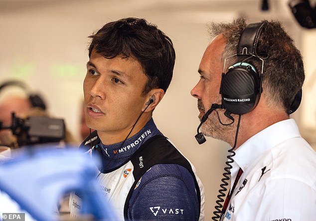 Williams team principal James Vowles said Albon lost the car at the top of the corner.