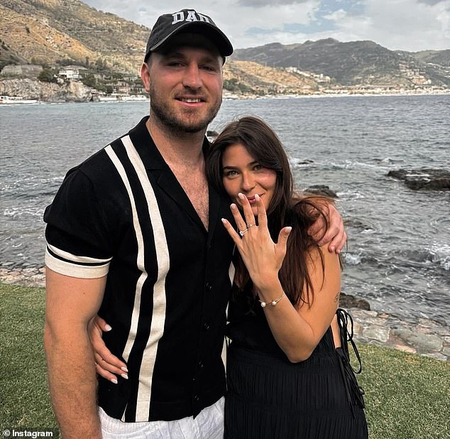 The NRL star and his partner were holidaying on the stunning Amalfi Coast when he got down on one knee.