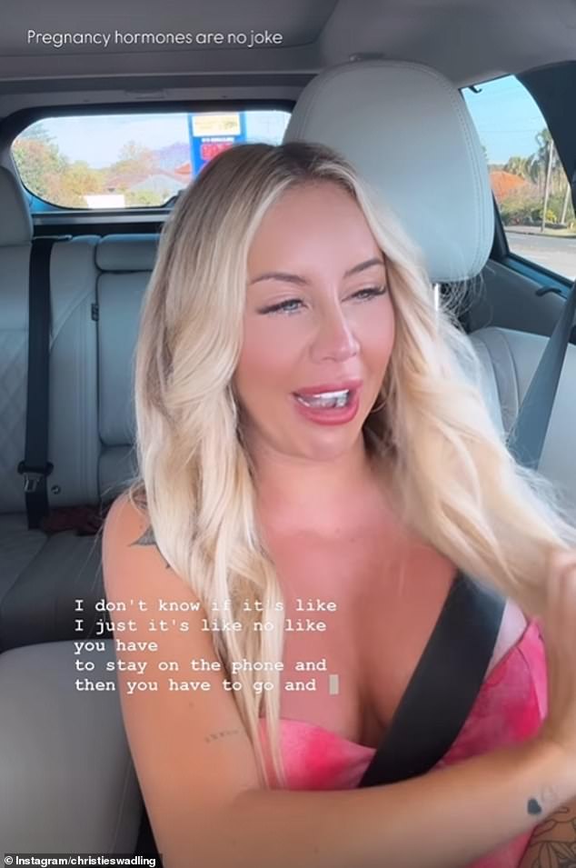 The social media personality took to Instagram with a series of tearful videos that showed her sobbing while driving her car.