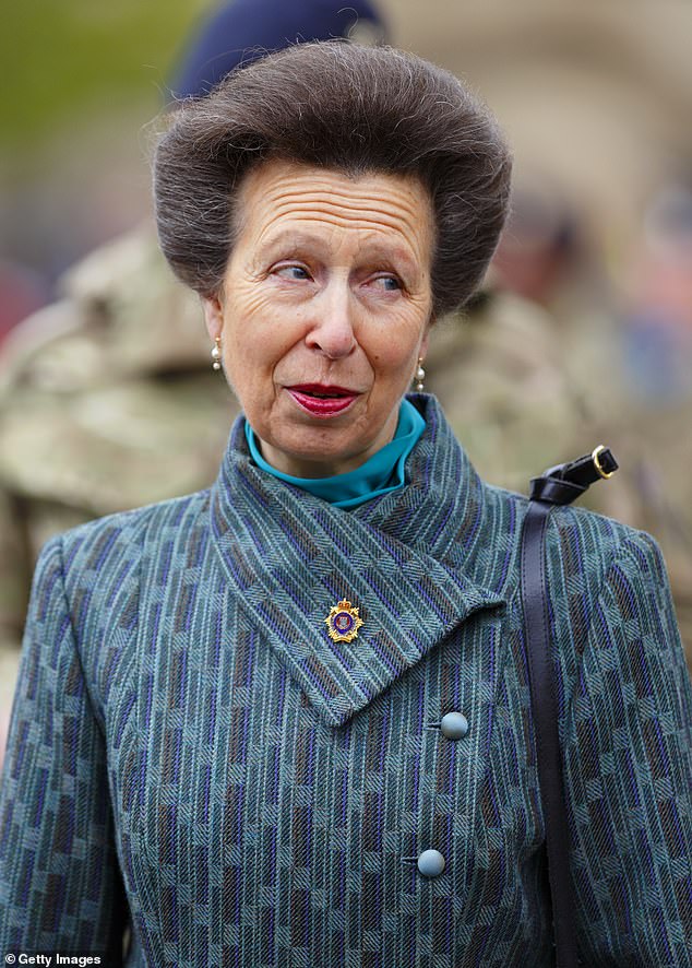 The Princess Royal with her iconic and elegant beehive combed back in 2013