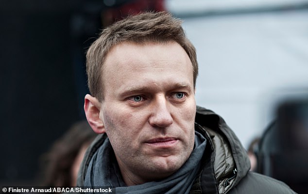 Navalny photographed at a rally in St. Petersburg in 2012. He died at the age of 47 in an Arctic prison camp in February.