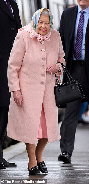 In 2019, Queen Elizabeth wore a pink cotton candy coat when she arrived at Sandringham, her estate in Norfolk.