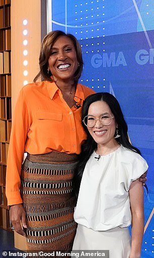 She was interviewed by television vet Robin Roberts.