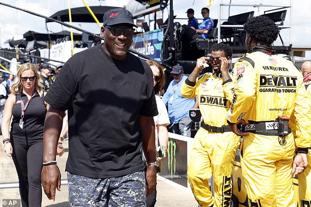 Michael Jordan, co-owner of 23XII Racing, was at Talladega Superspeedway on Sunday