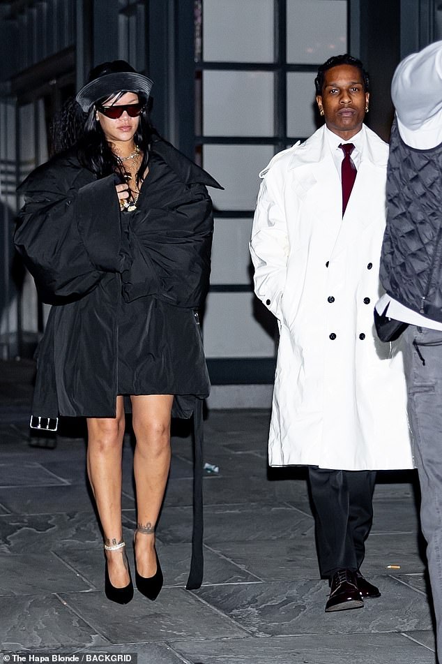 She was out with her boyfriend A$AP Rocky in honor of his 36th birthday weekend. The couple spent part of the evening at trendy Italian restaurant Ambra.