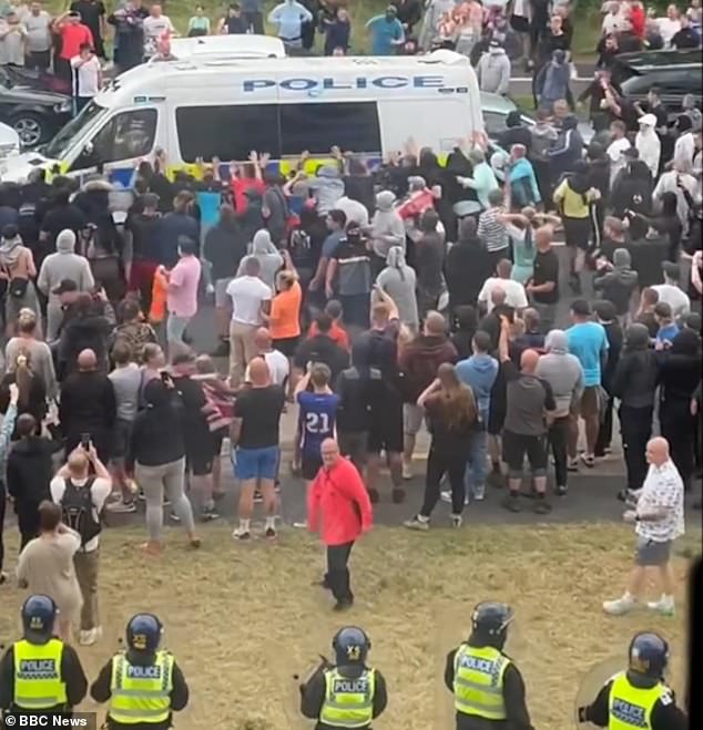 More than 50 police officers were injured as a result of riots in Rotherham on August 4, which saw windows smashed and asylum seekers feared for their lives.