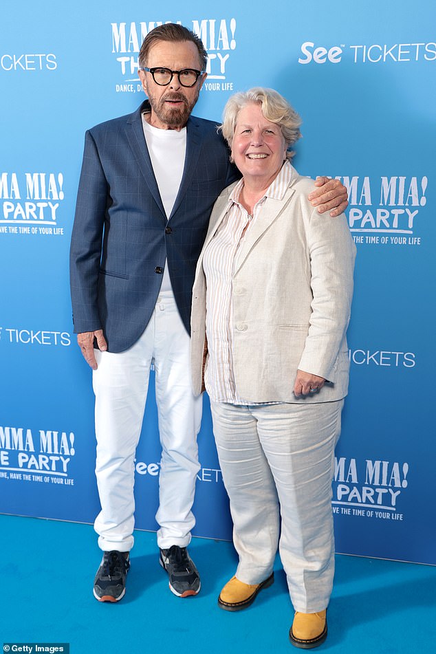 The comedian, 66, has been friends with the Swedish singer, 79, since 2015 after she organized a Women of the World festival, in which Björn appeared and collaborated on the popular interactive show Mamma Mia: The Party ! in 2018 (pictured September)