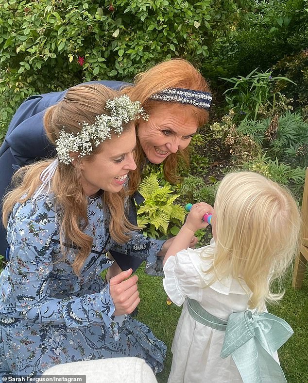 Sarah took to Instagram to share her congratulations to her daughter, Princess Beatrice, following the royal's pregnancy announcement.