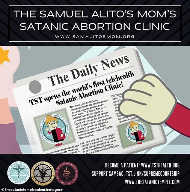 The new clinic, called 'Right to Your Life Satanic Abortion Clinic', will be located in Virginia with the goal of providing free medical abortions under the guise of spiritual need.