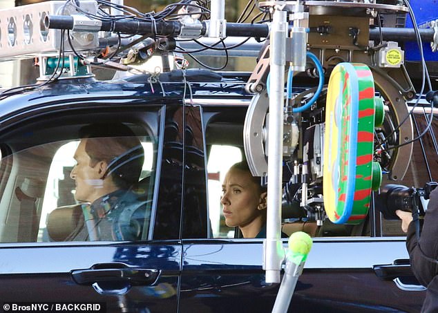 A friend sat behind the wheel of his scene with Johansson